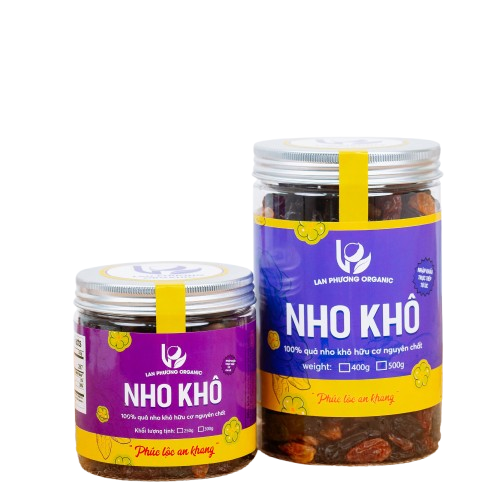Nho Khô Chile Sấy - Nho Khô Mix 3 Màu Nho Vàng, Nho Đen Và Nho Đỏ By NUDAY